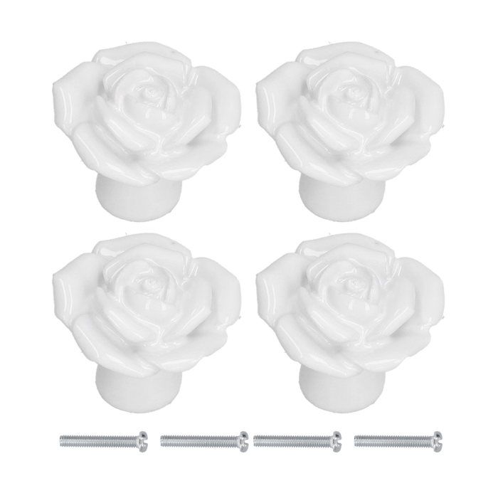Lot de 20 boutons de meuble en céramique en différentes couleurs peintes à la main style shabby chic vintage