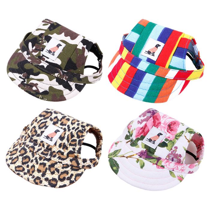Comparer les prix de Lot de 4 casquettes de baseball pour animaux de compagnie avec trous pour les oreilles chapeau pour chat casquette réglable pour