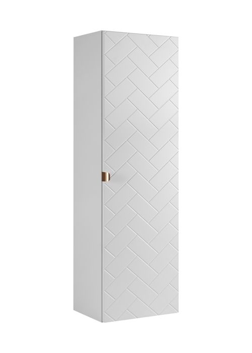 Meuble colonne suspendu de salle de bain MADIS BLANC 35 X 136 cm G