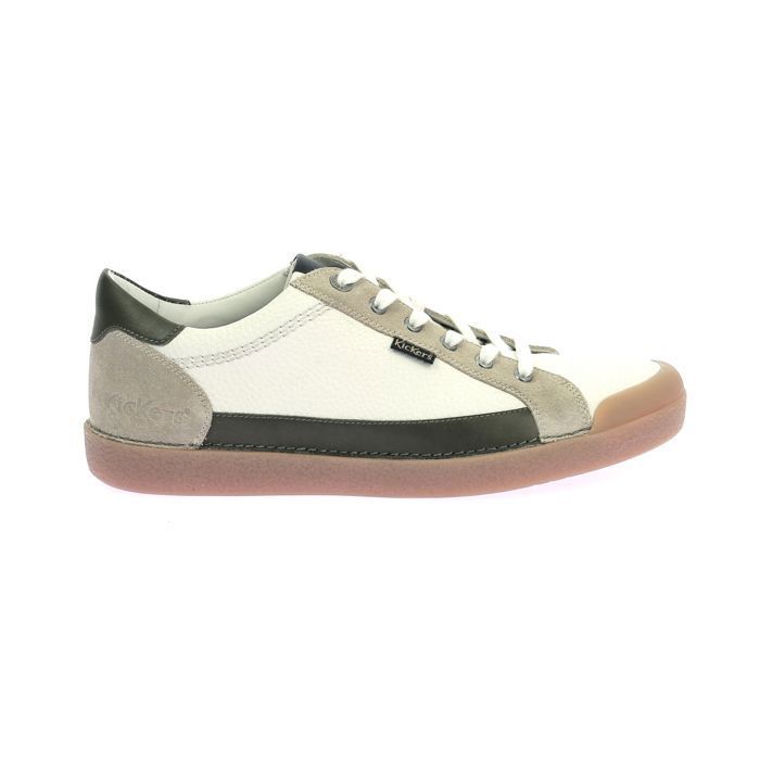 Kickers KICKERS Baskets basses Kick Trainer Blanc beige kaki