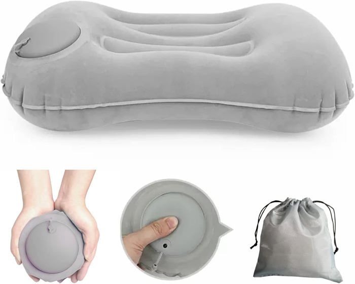Oreiller de camping oreiller gonflable léger et compressible pour le camping et les voyages