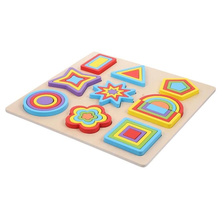 100 Anneaux Géométriques Plastique – Jouets De Construction Montessori Pour Développement Sensoriel