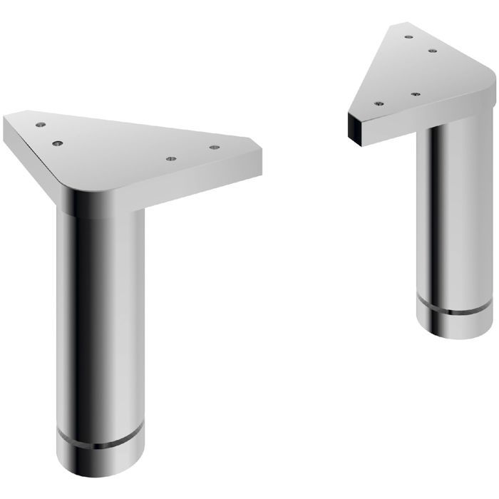 Pelipal Lot de 2 pieds Quickset 945 Chrome brillant 10x14x12 cm Pelipal Lot de 2 pieds Quickset 945 Chrome brillant 10x14x12 cm