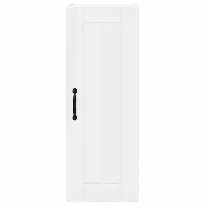 Moderne Placard/Armoire de cuisine SWEETY Meuble bas de rangement avec étagère Blanc brillant 30x31x80 cm BB2481