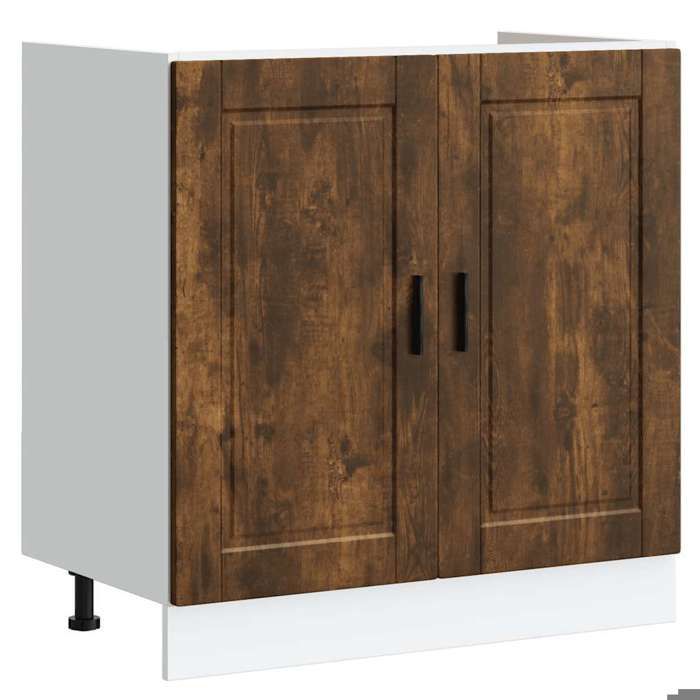 Soldes FlottantsSupport pour évier 1 PCS - Cabinet/Meuble bas de cuisine - Porto chêne fumé bois ingénierie 7603894