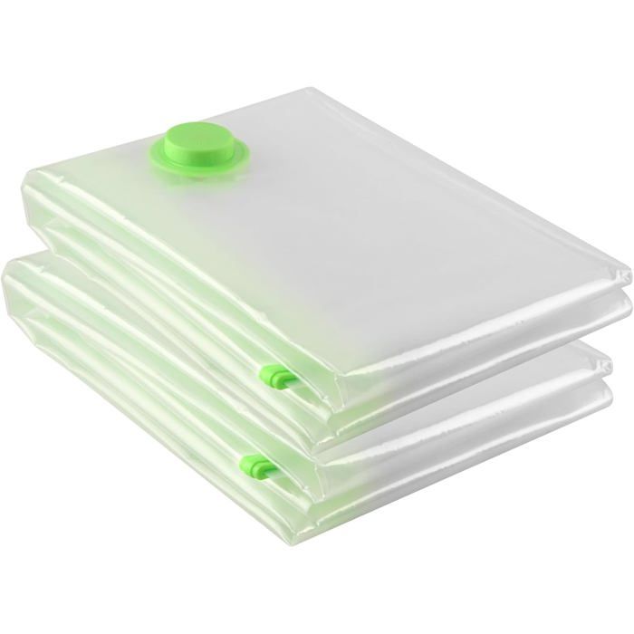 2 Pièces Sacs Sous Vide Vetement Aspirateur XXL(130x100cm) - Extra Large Housse de Rangement Sous Vide pour VêtementsCouettes