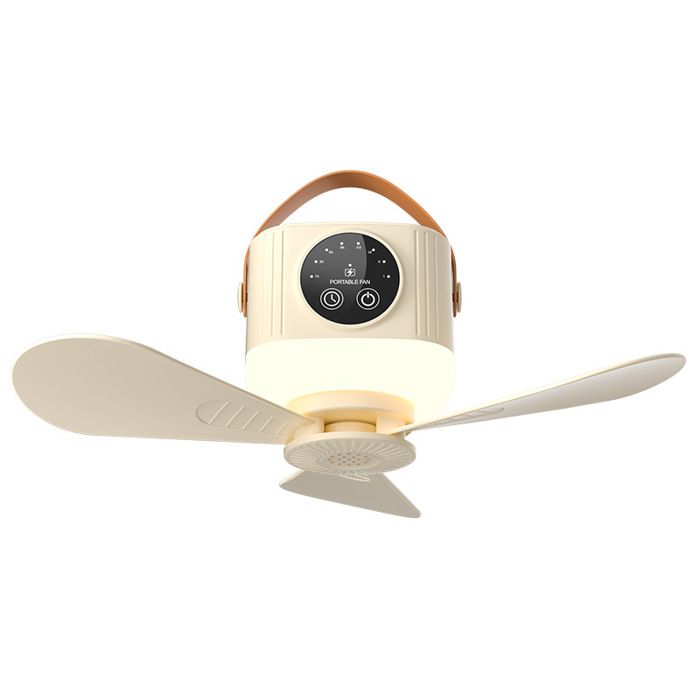 Ventilateur de camping LED - Belle commode - 4 vitesses - Lampe LED intégrée - Télécommande incluse