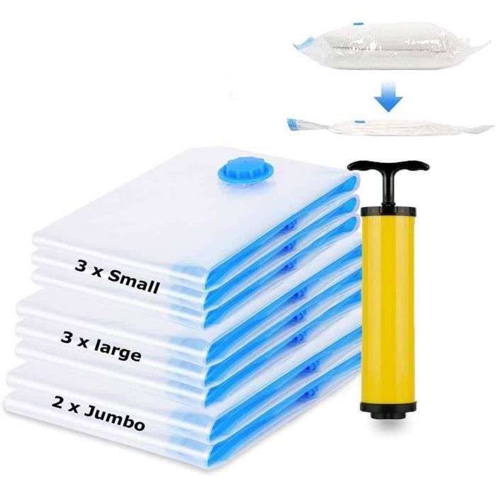 Sacs compression sous vide réutilisables voyage vêtements literie gain de place rangement pratique durable .