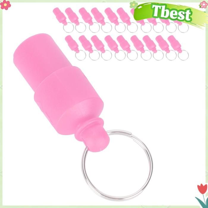 Tbest Étiquette pour animaux de compagnie 20pcs Étiquette Anti-perte Animaux de Compagnie Étiquette dAdresse animalerie sac Rose