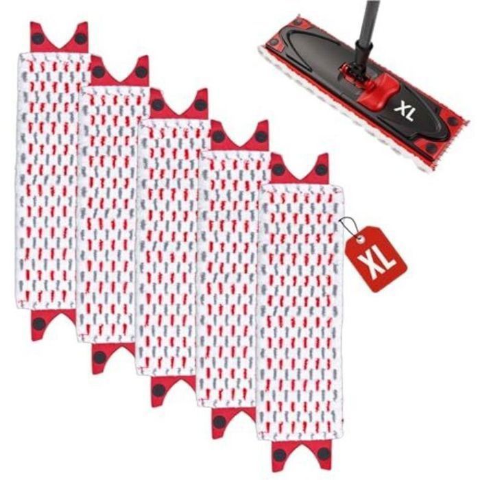 5 Pièces Recharge Serpillere pour Vileda Ultramax XL Microfibre Recharge Balai Balai Serpillèr Costume pour Nettoyage des Femeo