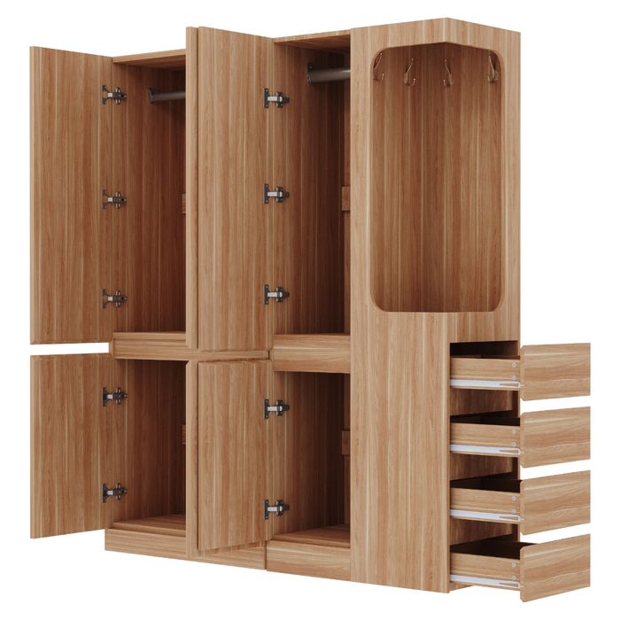 Armoire extra-large 140 x 40 x 170 cm avec tiroirs et compartiments de rangement espace de rangement ouvert. Armoire extra-large 140 x 40 x 170 cm avec tiroirs et compartiments de rangement espace de rangement ouvert.