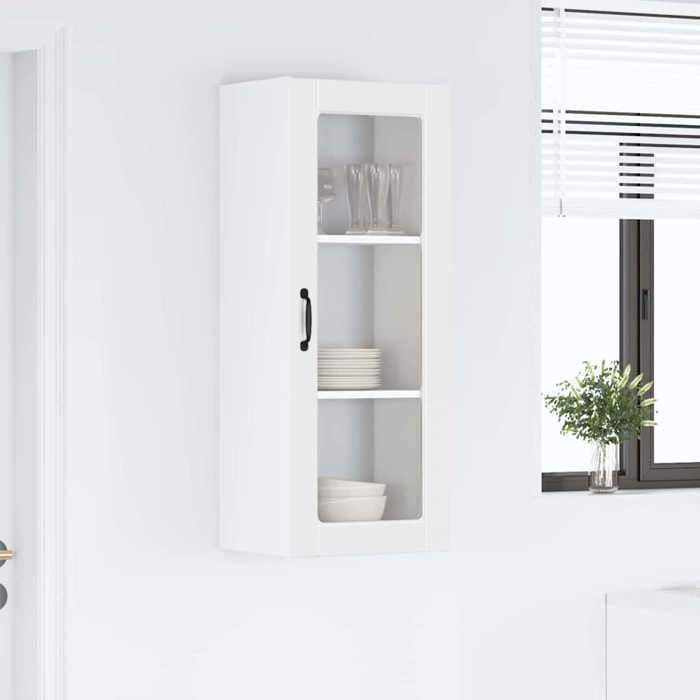 Meuble Rangement - HAOSHOP - Armoire de cuisine Blanc 40 x 31 x 100 cm Bois dingénierie&01_41721