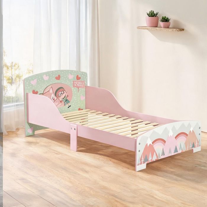 30.3 x 56.3 x 23.6 in Sofa featuring MDF rose with Lit enfant 3 à 6 ans avec barrières
