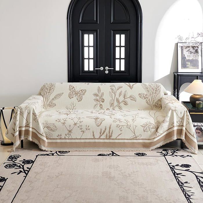 Jeté Canapé Multifonction Grande Taille 180x360 cm Couvre Canapé Doux Protection Salon Décoration Intérieure Curr HOUSSE DE CANAPE