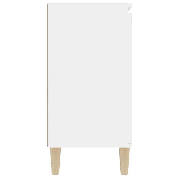 Commode intérieur - Blanc - Buffet Armoire base - blanc 101x35x70 cm - bois dingénierie LL1049