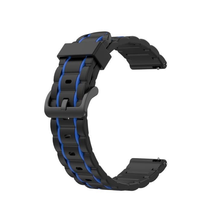 Bracelet 22mm Pour Montre Connectée Samsung Gear S3 Classic - Silicone Rouge - Neuf