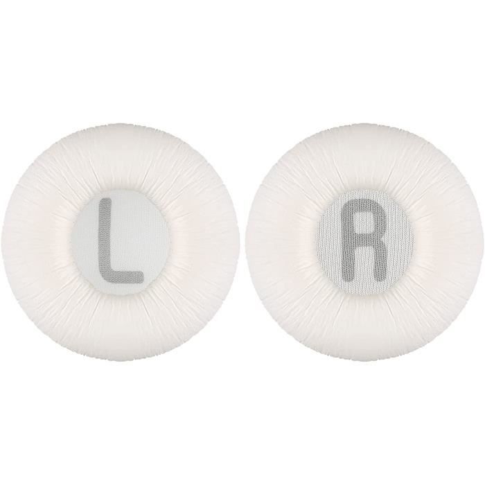 Coussinets doreille Coussins en Mousse Compatible avec Casque JBL T500BT T450BT TUNE600BTNC (Blanc)
