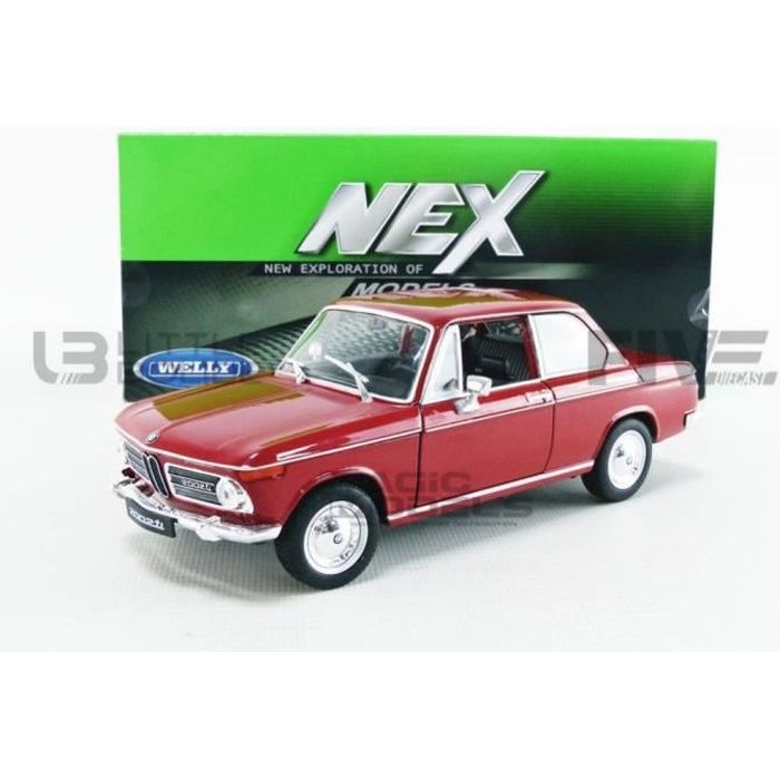 Voiture Miniature de Collection - WELLY 1/24 - BMW 2002 Ti - 1968 - Red -  24053R - Cdiscount Jeux - Jouets