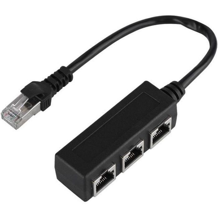 RJ45 Adaptateur de câble de rallonge 1 diviseur de connecteur