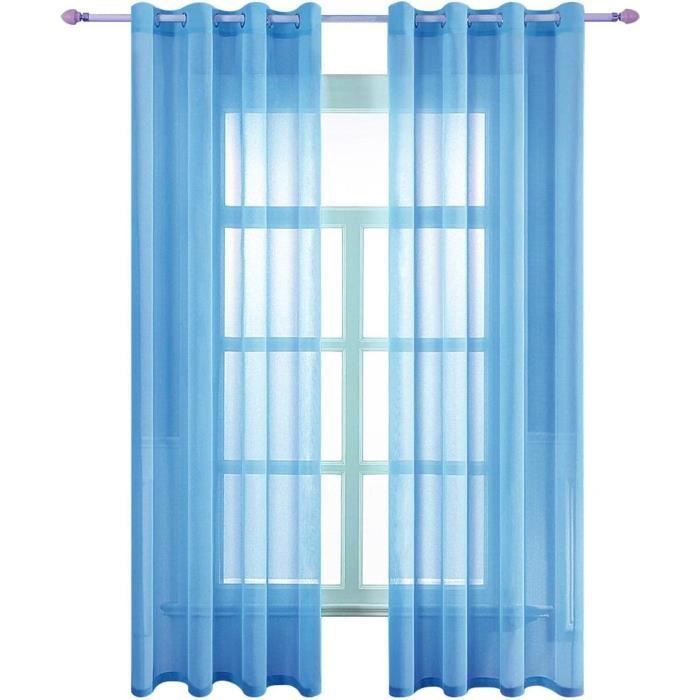 Rideau de séparation translucide bleu doux pour salon, motifs d'écran,  rideaux de séparation de fenêtre, maghelicopter mag - AliExpress
