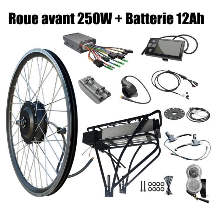 Kit De Conversion Roue Motrice Vélo électrique 48V 500W-3000W - Pneus Neige 20/26" - Neuf