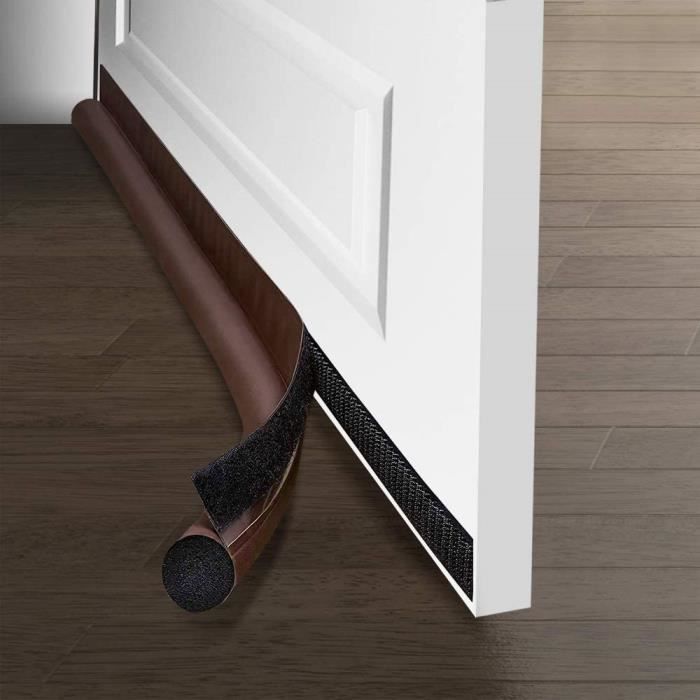 Boudin De Porte Isolant Ajustable - Anti-courant D'Air, Isolation Phonique (Blanc, 93 Cm)