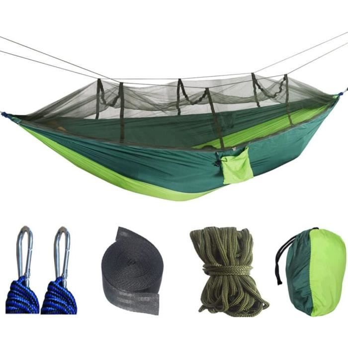Hamac Anortrek Hamac De Camping AnorTrek Avec Moustiquaire Et Bâche - Double Place - Nylon 210T - Portable Kit De Survie