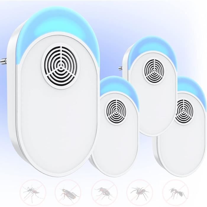 Anti Moustique Répulsif Ultrason électronique Intérieur Extérieur Pour Fourmis Souris Rats