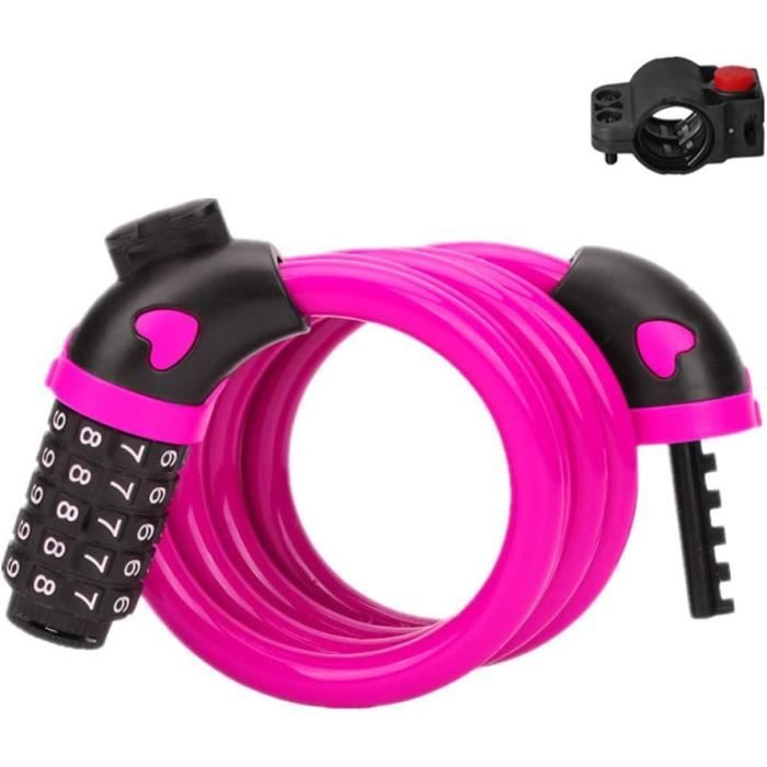 Cadenas à Combinaison Pour Bagages Avec Câble Antivol - Acier, Code 4 Chiffres