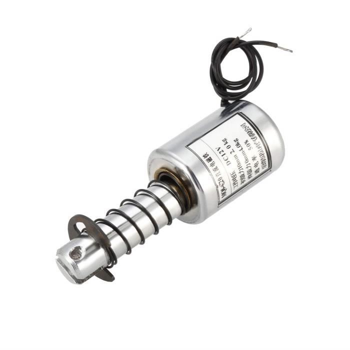 Électro-Aimant DC Push-Pull 10mm - 6/12/24V, 300mA, Force 5N (Version 24V) - Pour Automatisme Industriel