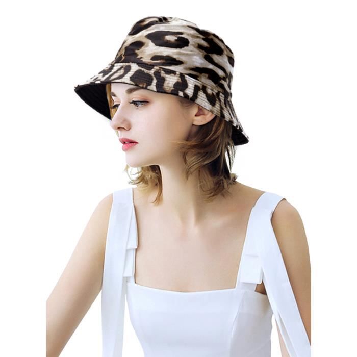 Chapeau leopard femme clearance