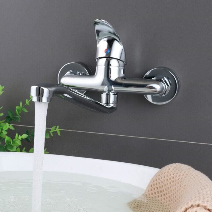 Robinet De Cuisine Mural Avec Robinet Melangeur A Bec Pour Robinet