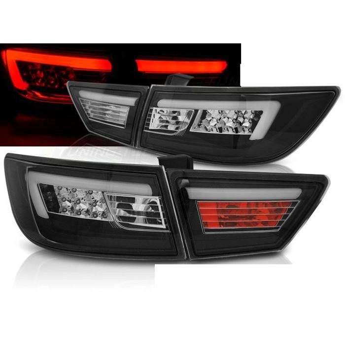 Paire de feux arriere Renault Clio 4 13-16 LED BAR noir-27336259