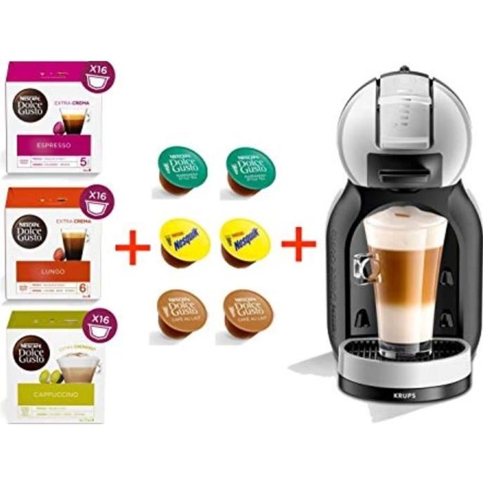 KRUPS Dolce Gusto Mini ME YY3888FD Gris - Machine à café Expresso et Autres  Boissons automatiques + 40 Capsules - Cdiscount Electroménager