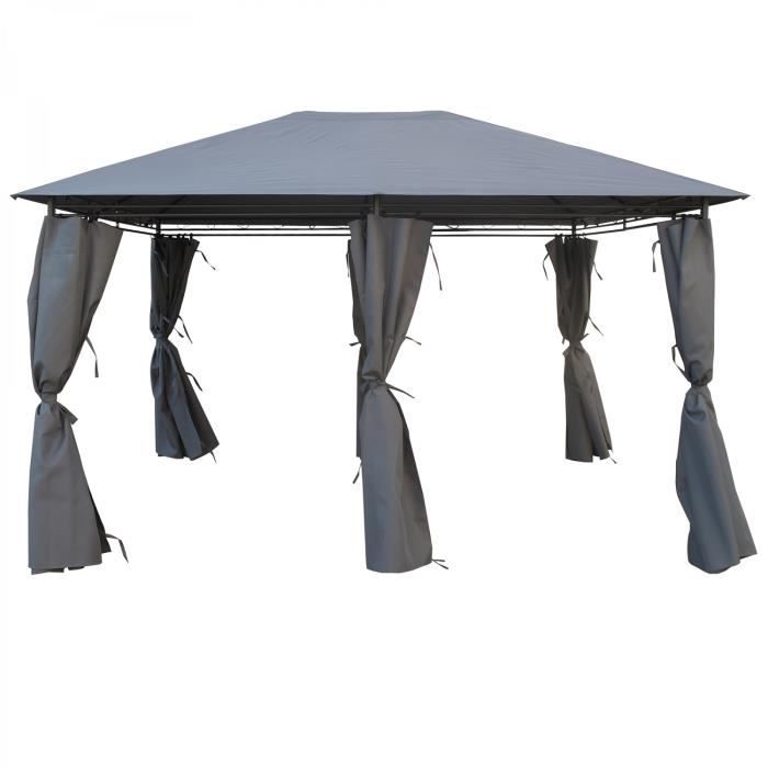 Kaligagan Tente De Jardin Pergola 3x4m Gris Anthracite Tonnelle Barnum Achat Vente Tonnelle Barnum Kaligagan Pergola 3x4 Gris Cdiscount