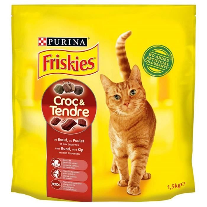 Friskies Croquettes Chats Croc Et Tendre Boeuf Poulet Legumes 1 5kg Lot De 3 Cdiscount Friskies Croquettes Chats Croc Et Tendre Boeuf Poulet Legumes 1 5kg Lot De 3 Cdiscount