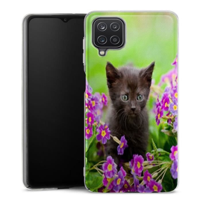 Coque Samsung Galaxy A12 Bebe Chaton Mignon Silicone Animaux Cdiscount Telephonie