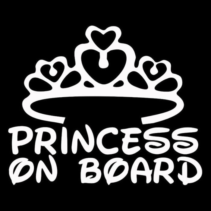 Princess Jodie À Bord Signe De Voiture Personnalisé Fille Enfant Cadeau 001 