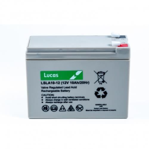 Batterie Plomb étanche Stationnaire Lucas VRLA AGM LSLA10-12 12V 10Ah