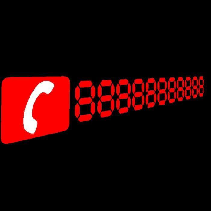 Numéro de téléphone personnalisé sur mesure, plaques de fournitures essentielles pour