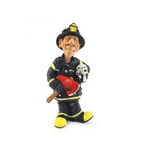 Figurine NEM En Résine Jeune Sapeur-pompier 12,5 Cm Tenant Une Lance - Occasion