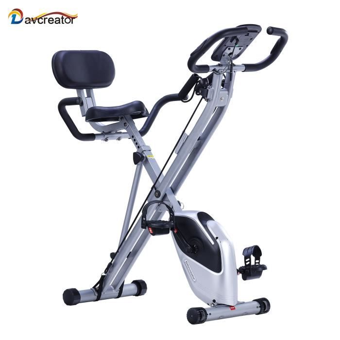 Davcreator Velo Appartement Pliable Velos d Exercice Avec Poignees Ergonomiques Silencieusement Economie De Place Roue Inertie 2Kg Cdiscount Sport
