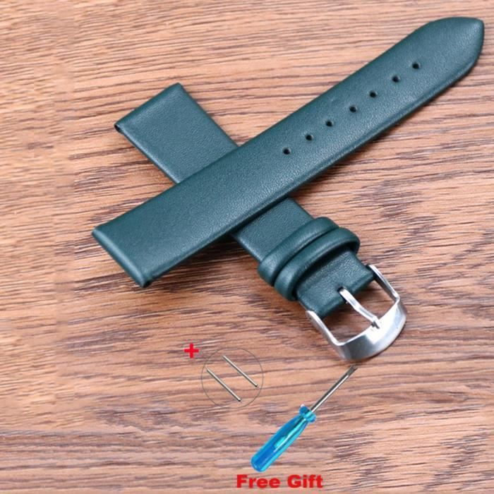 Bracelet Montre Silicone Ullchro Imperméable 16-28mm – Remplacement Flexible Avec Boucle Acier Inoxydable