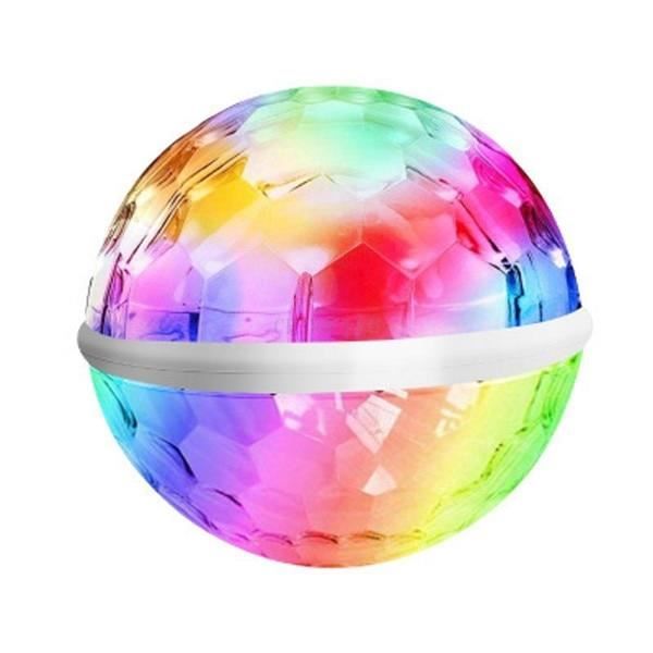 Lot 2 Mini Boules Disco LED 5V – Portable USB Rechargeable – Effet Lumière Musique & Voix – Voiture, Fête, Anniversaire