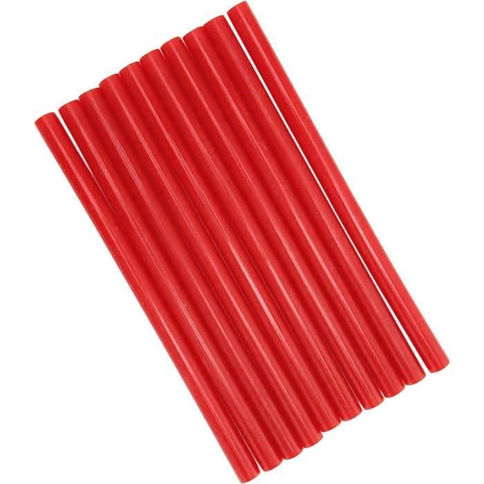 Lot De 20 Bâtons De Colle Thermofusible Rouge - 7x100 Mm - Pour Pistolet à Colle - Marque SODIAL - Neuf