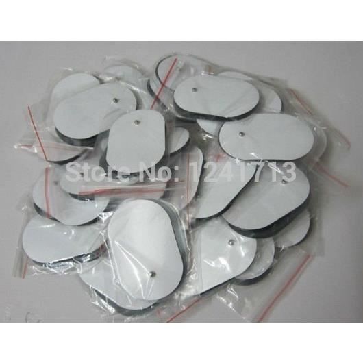 Coussinets d'électrode TENS EMS de forme ovale pour appareil de massage électronique, 50 pièces, livraison g