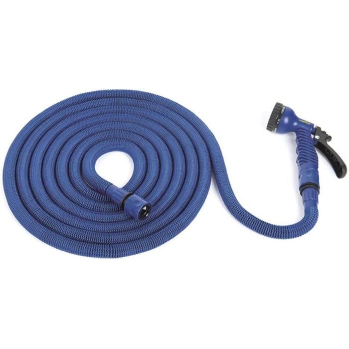 Tuyau D'Arrosage Extensible 30 M Avec Buse 7 Fonctions - Flexible Et Léger - Pour Jardin, Lavage Voiture, Animaux