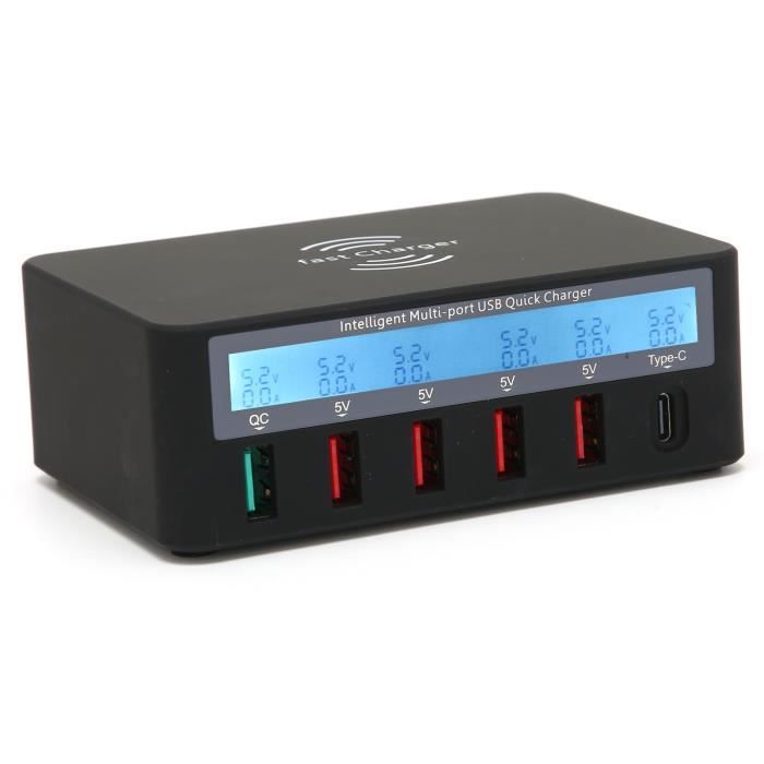 Hub USB Avec Rallonge - 3 Ports, Charge Rapide 3A, Pour PC, Bureau, Ordinateur Portable (blanc)