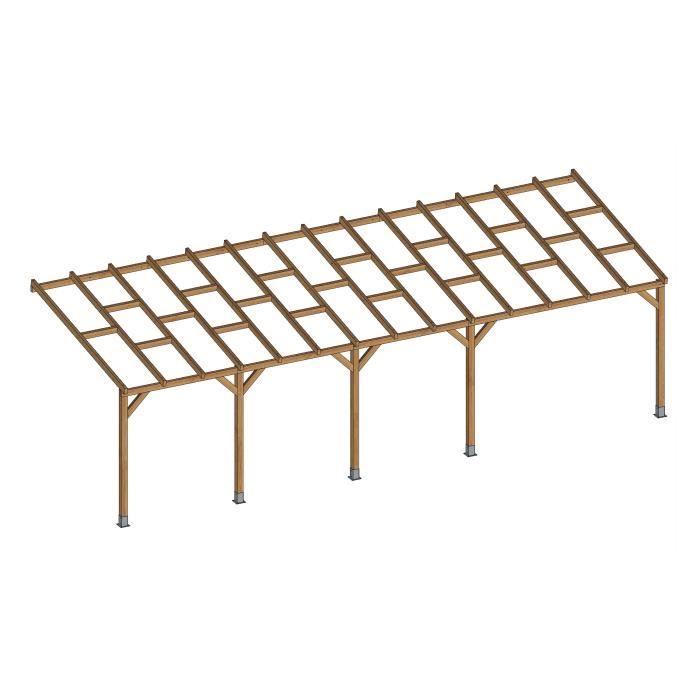 CHALET & JARDIN CHALET & JARDIN Pergola bois sans toit 3x86m 