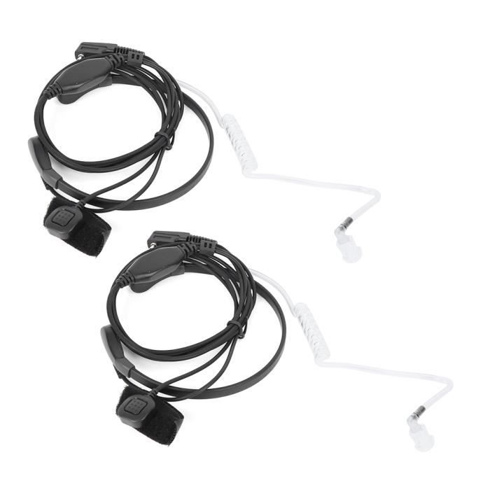 Retevis Casque Talkie-Walkie Antibruit Avec Micro Perche PTT - Compatible Motorola 2 Broches